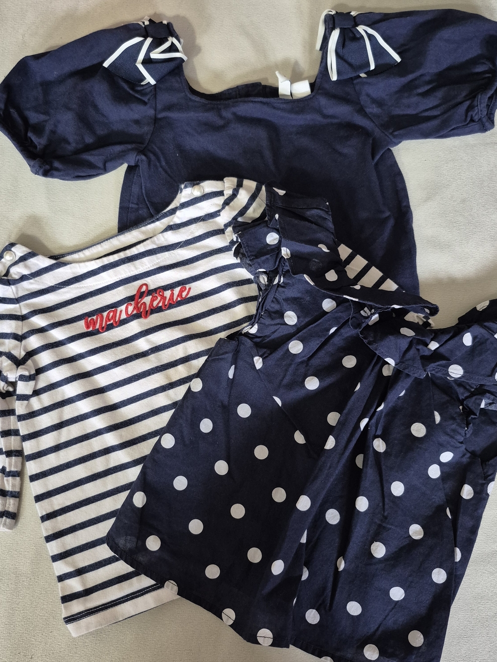 Janie and Jack Navy/ Nautical Tops - Sizes 18 Months To 4T